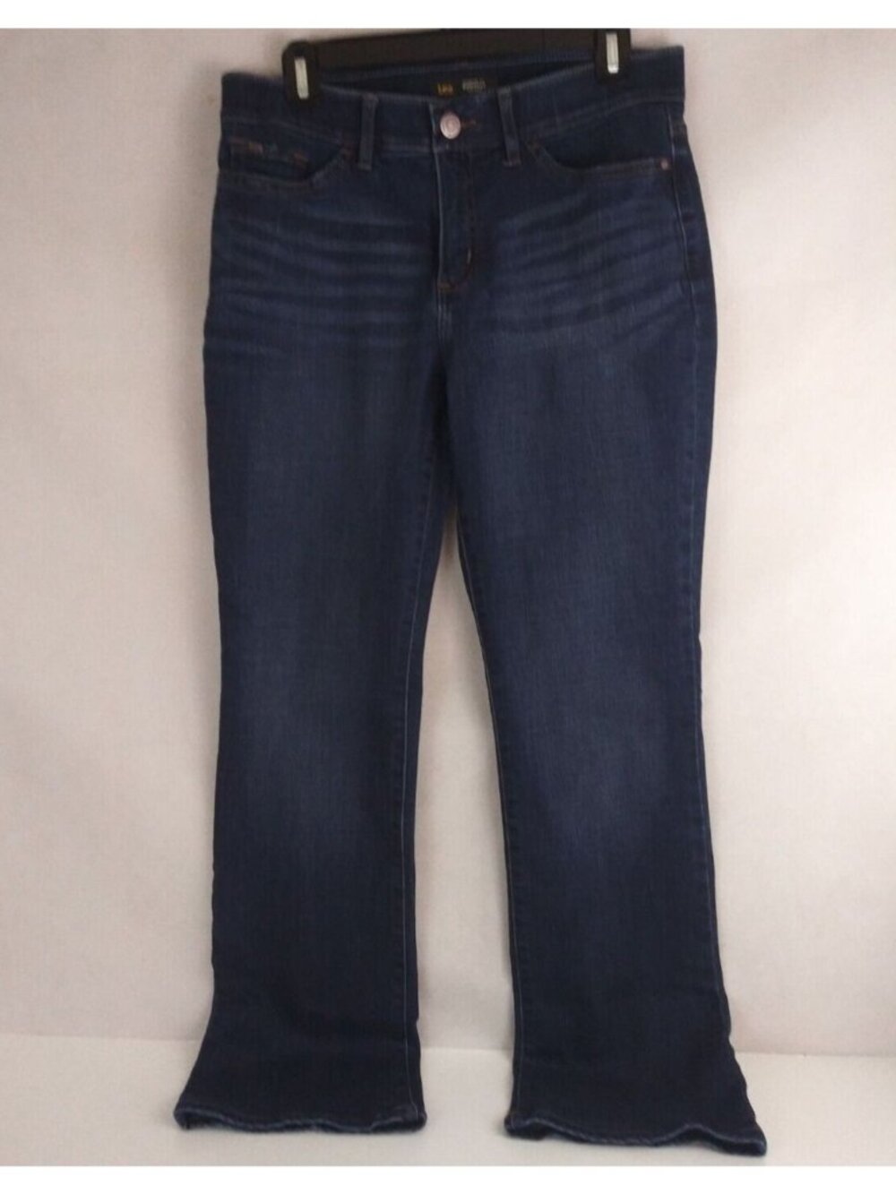 Lee Whiskered Distressed Dark Wash Women's  Bootcut Jeans Size 30x32